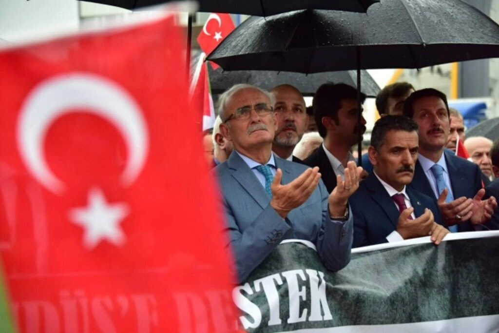 Samsun'da Zulme Lanet, Kudüs'e Destek yürüyüşü - Resim 2