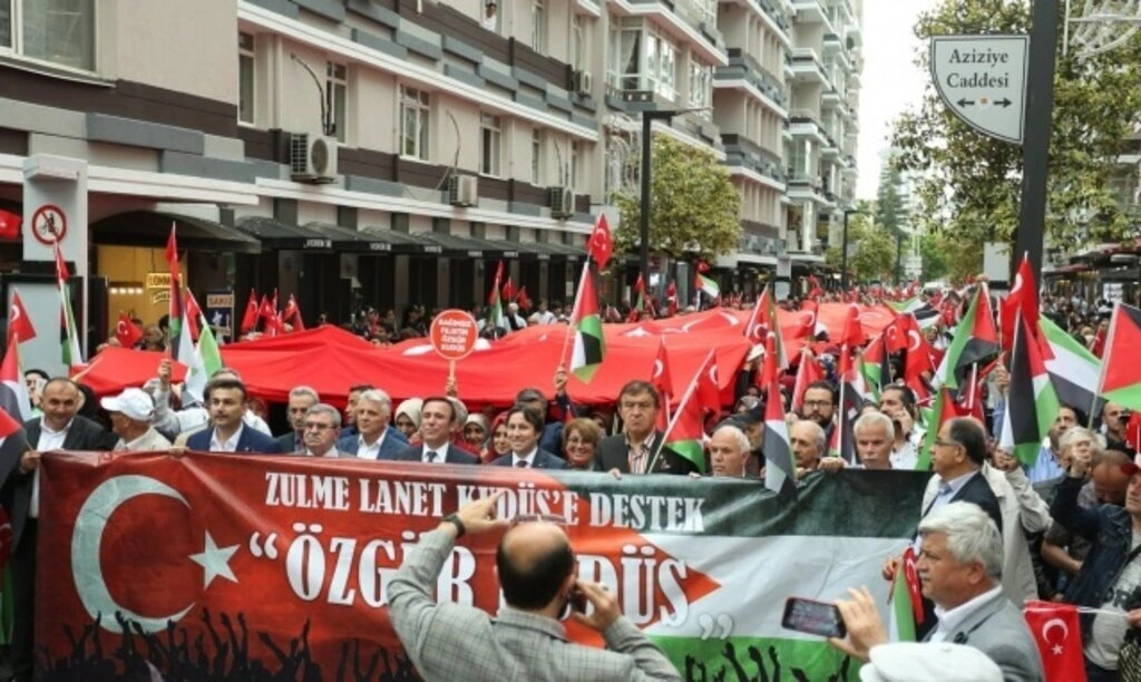 Samsun'da Zulme Lanet, Kudüs'e Destek yürüyüşü - Resim 6