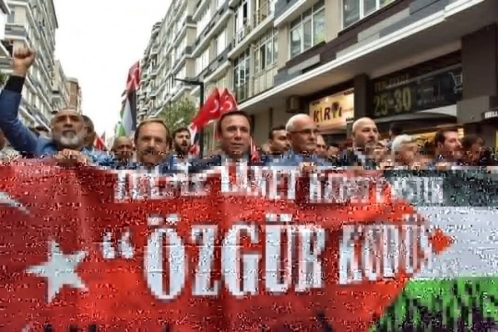 Samsun'da Zulme Lanet, Kudüs'e Destek yürüyüşü - Resim 10