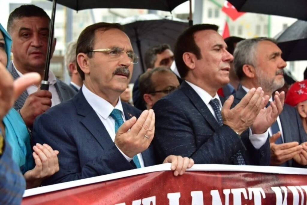 Samsun'da Zulme Lanet, Kudüs'e Destek yürüyüşü - Resim 13