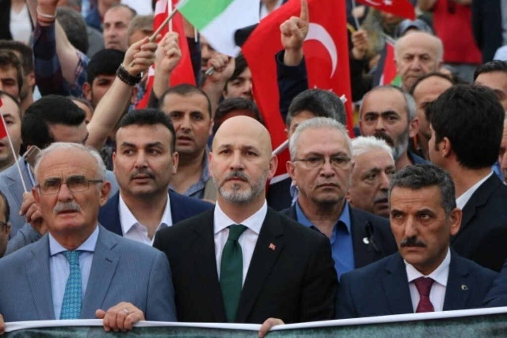 Samsun'da Zulme Lanet, Kudüs'e Destek yürüyüşü - Resim 17