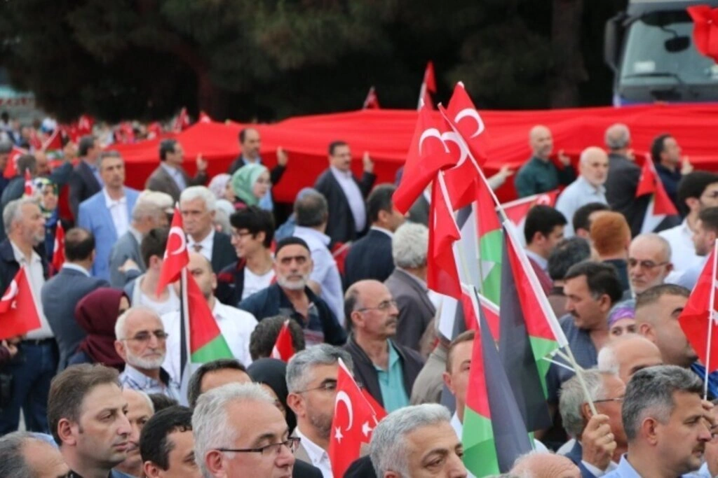 Samsun'da Zulme Lanet, Kudüs'e Destek yürüyüşü - Resim 18