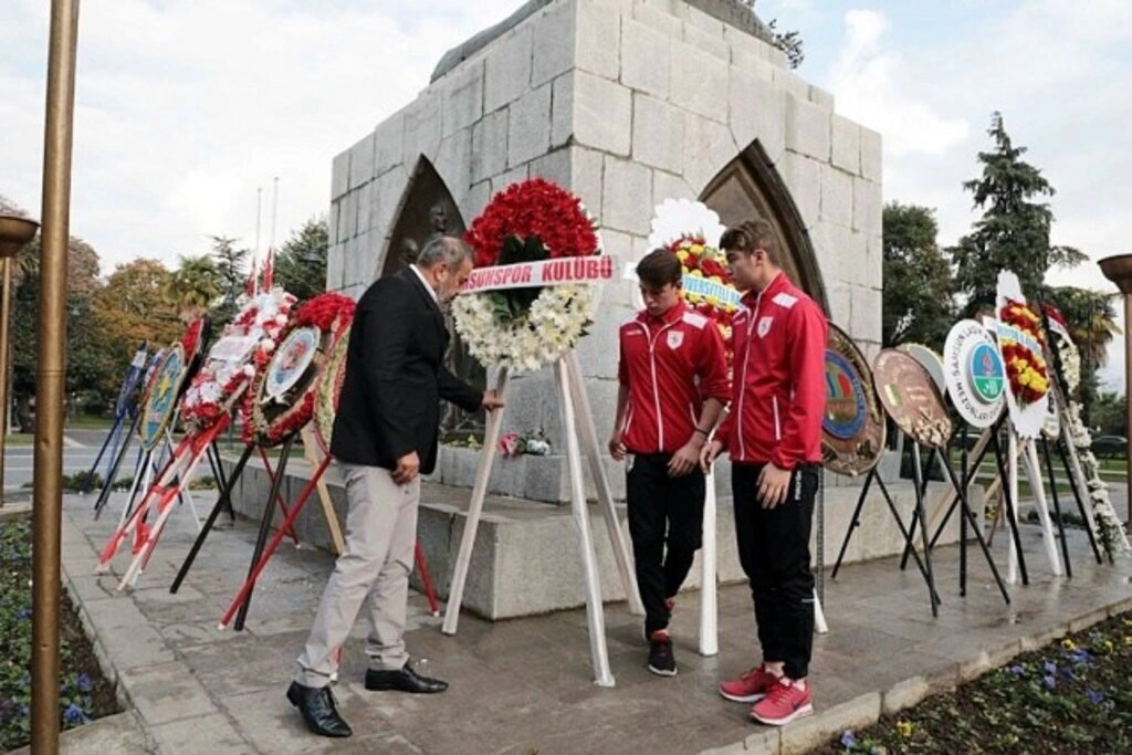 Samsunspor Atatürk’ü andı - Resim 7