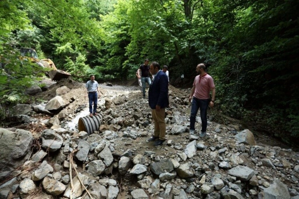 Canik'te sel ve heyelan afeti yaşandı - Resim 10