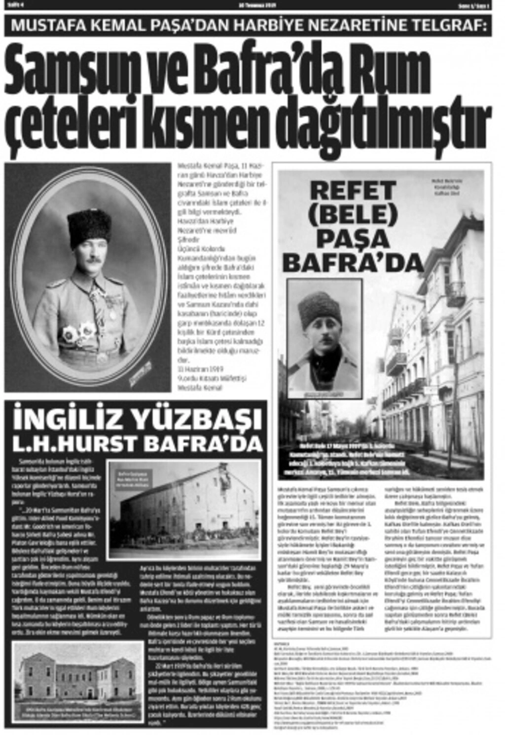 100. yıl gazetesine Bafralılardan yoğun ilgi - Resim 11