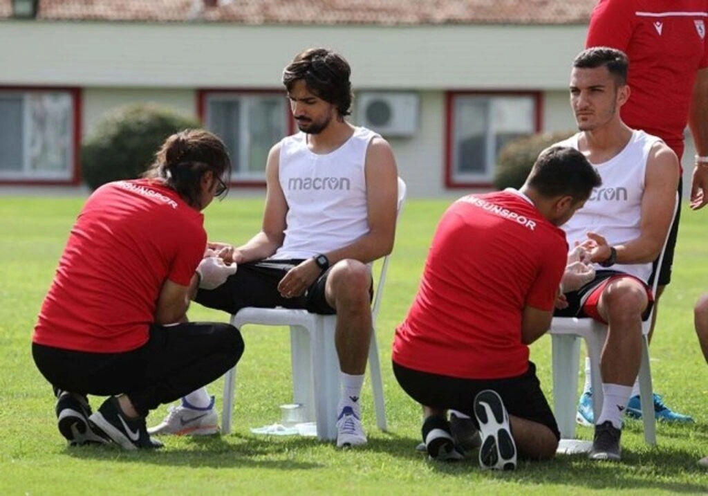 Samsunsporlu futbolcular laktat performans testinden  geçti - Resim 5