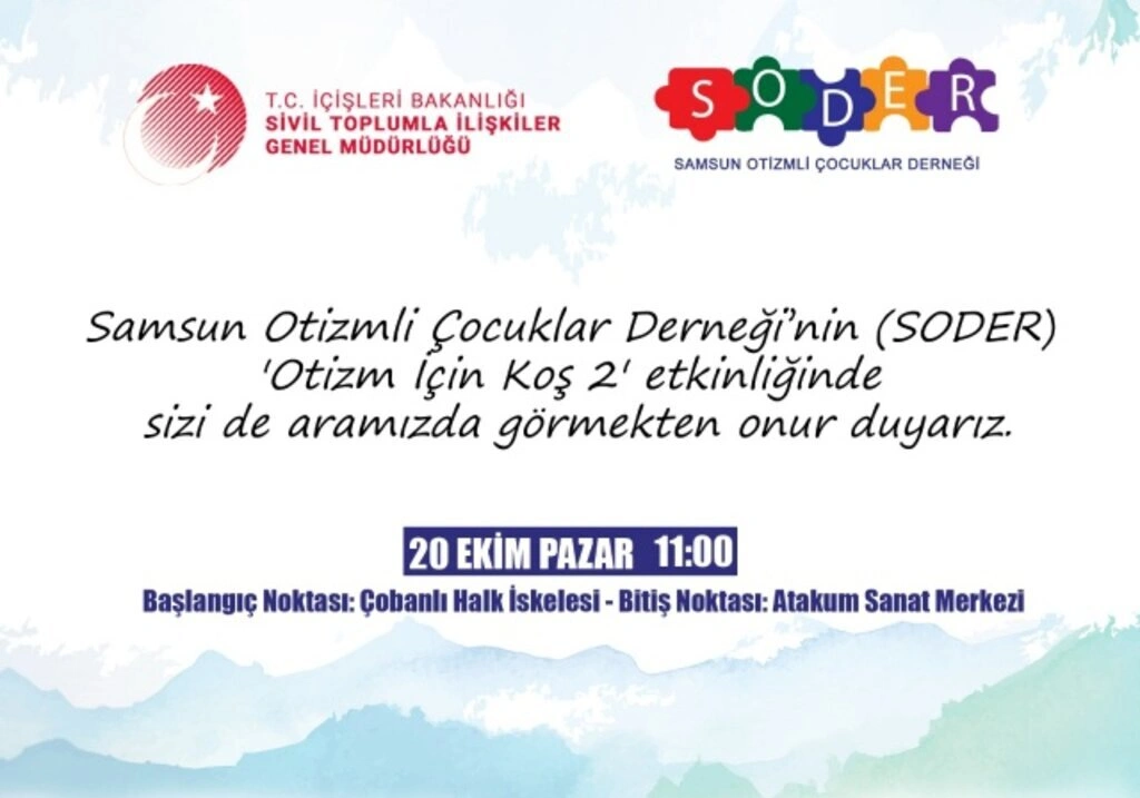 Otizm için koş etkinliği Samsun'da yapılacak! - Resim 1