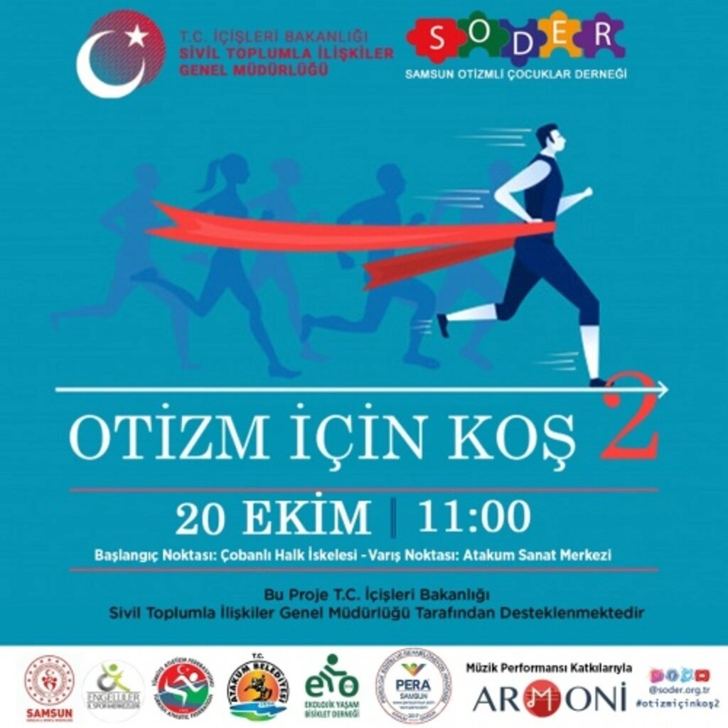 Otizm için koş etkinliği Samsun'da yapılacak! - Resim 2
