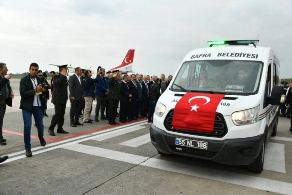 Şehit Mutlu Can Meşeci’nin cenazesi Samsun'a getirildi - Resim 5