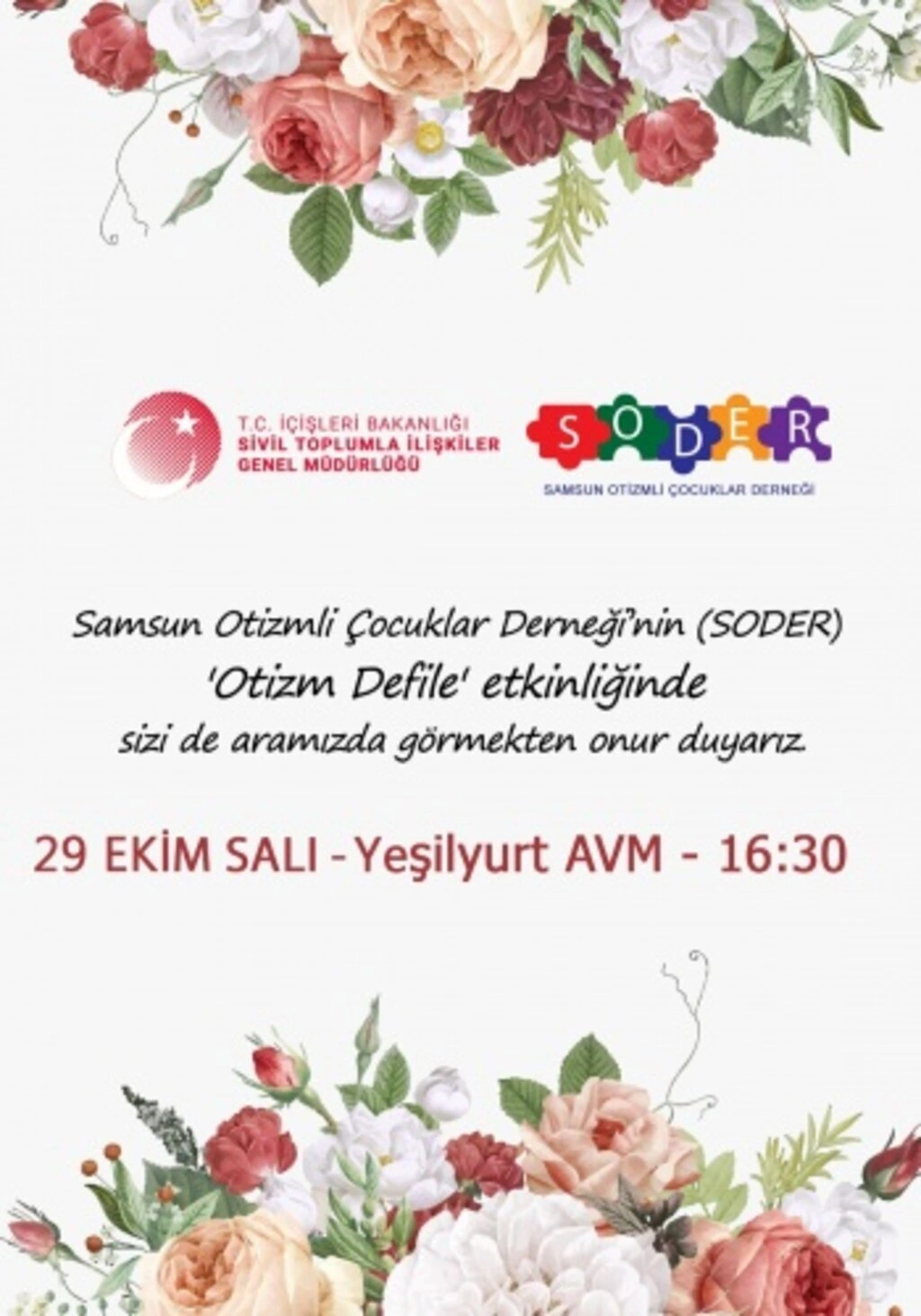 29 Cumhuriyet Otizm Defilesi Samsun'da - Resim 2