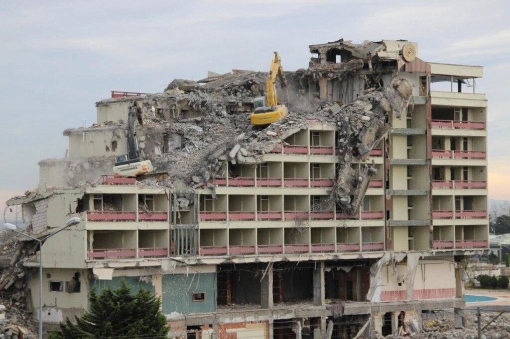 Büyük Samsun oteli yıkım çalışması - Resim 10