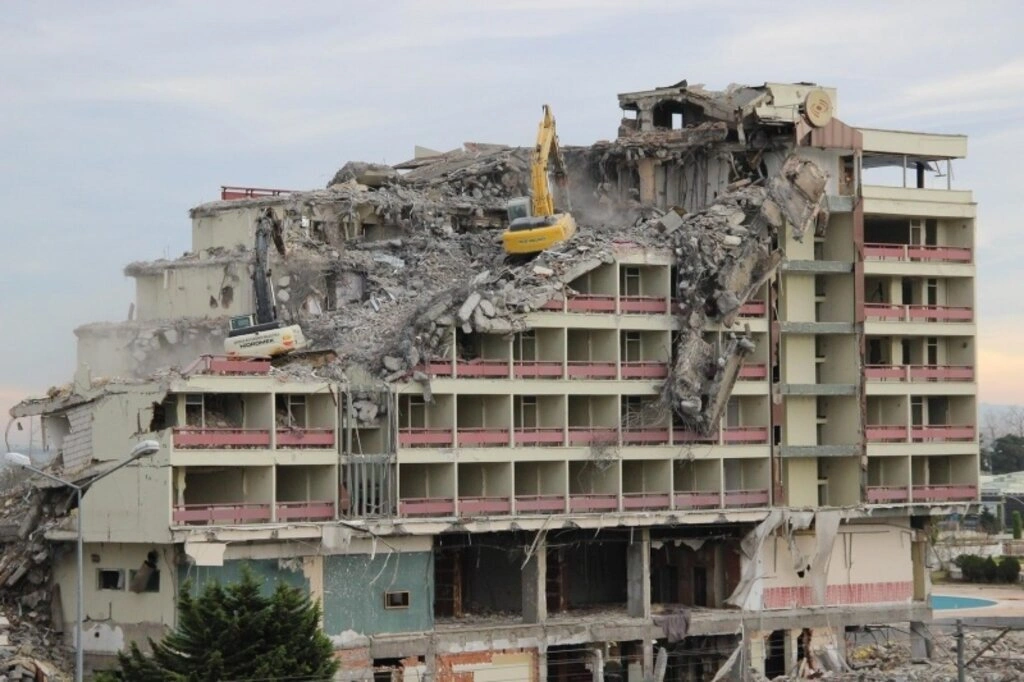 Büyük Samsun oteli yıkım çalışması - Resim 11