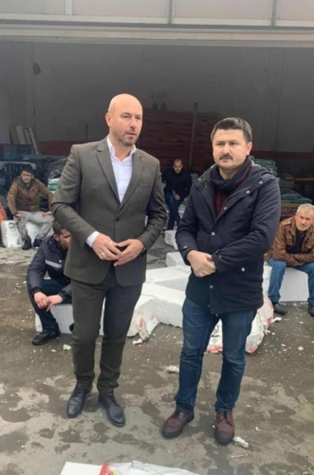 Tekkeköy Belediye Başkanı Hasan Togar yangın yerinde - Resim 4