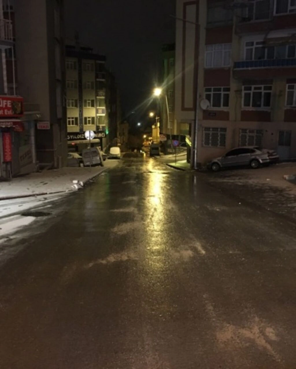 Canik'te yollara tuzlama yapıldı - Resim 1
