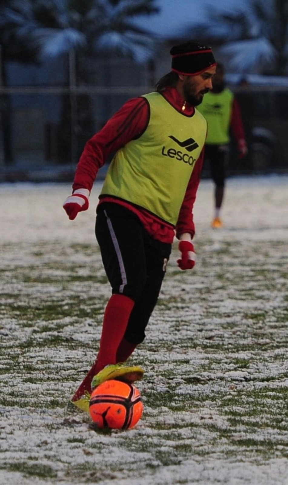Samsunspor kar üstünde çalıştı - Resim 16