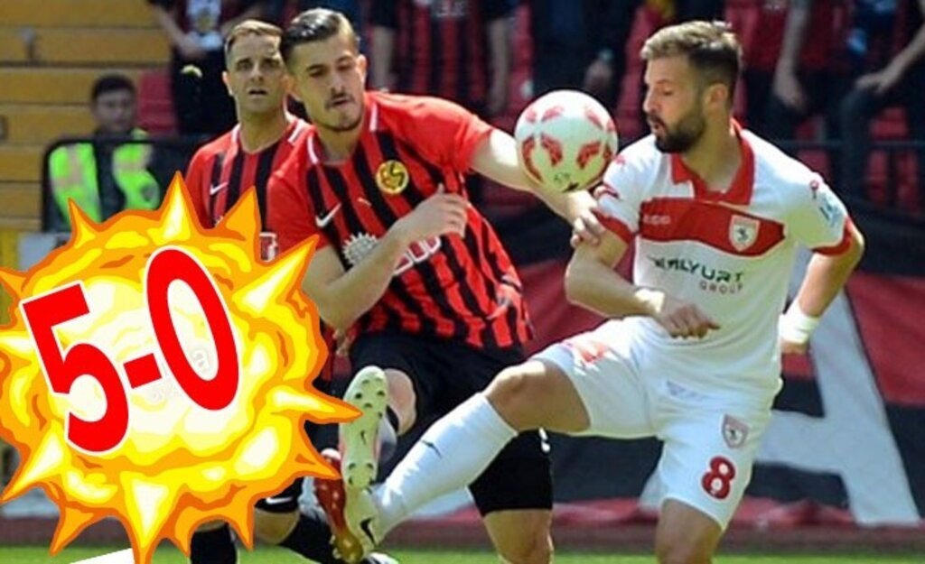 Samsunspor kendini ateşe attı!