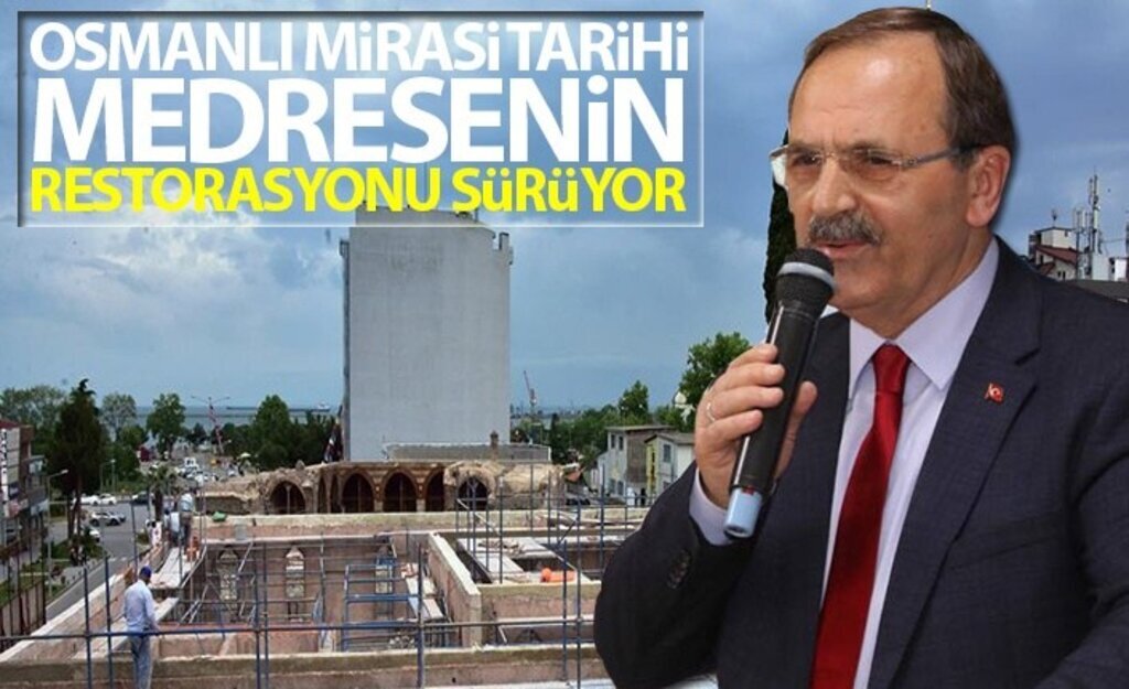 Osmanlı Mirası Tarihi Medresenin Restorasyonu Sürüyor