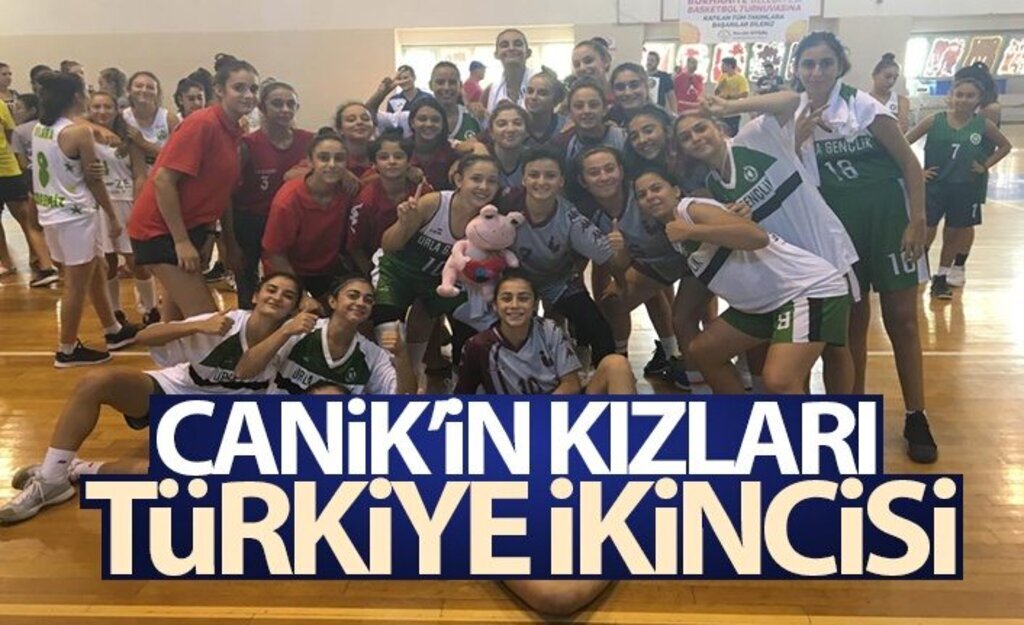 Canik'in kızları Türkiye ikincisi
