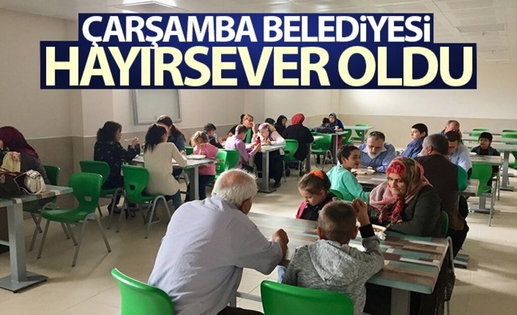 Çarşamba Belediyesi Hayırsever Oldu