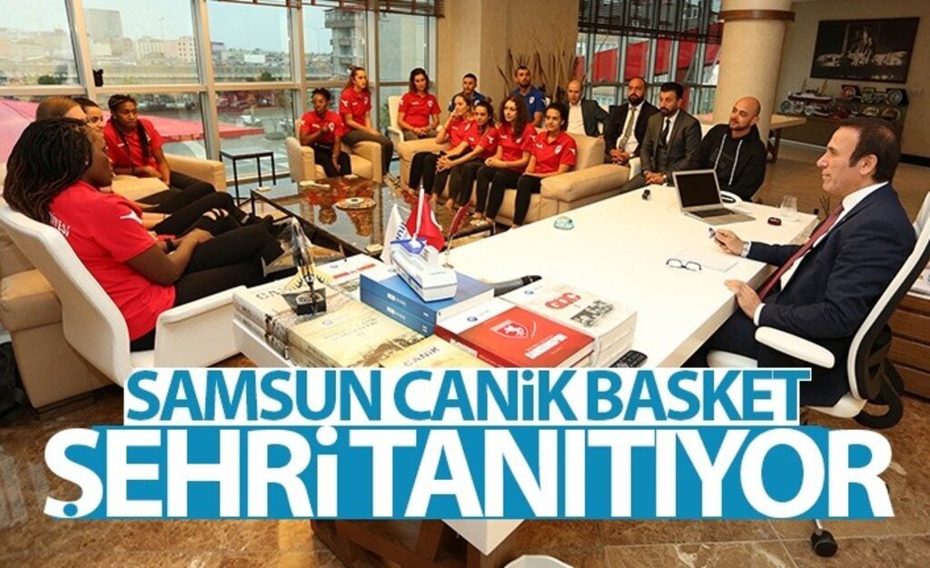 Samsun Canik Basket şehri tanıtıyor