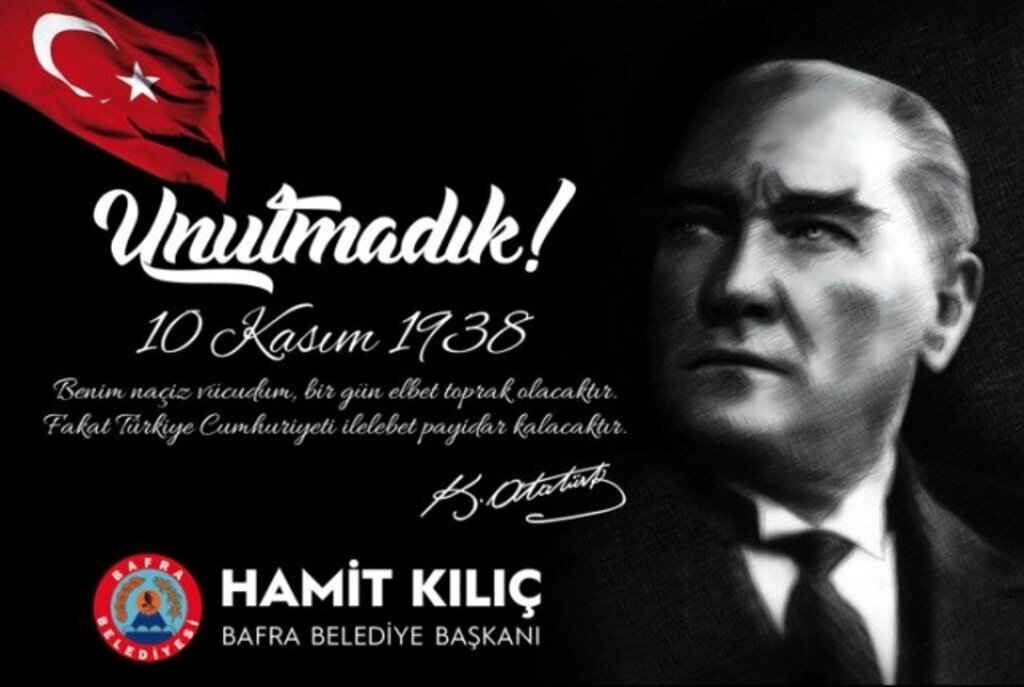 Başkan Hamit Kılıç'tan 10 Kasım Mesajı