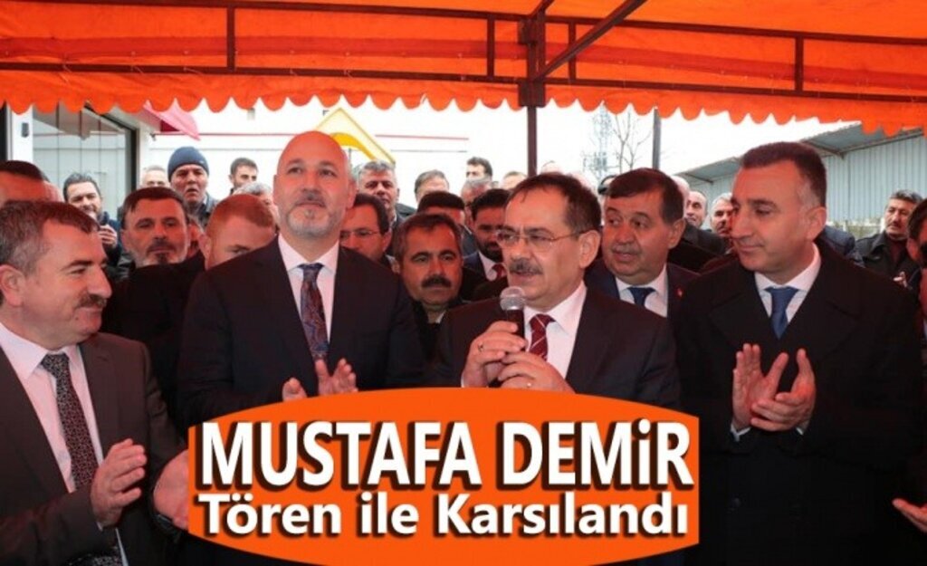 Mustafa Demir törenle karşılandı