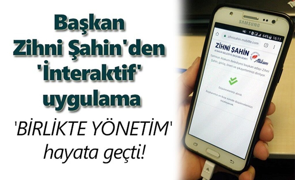Başkan Zihni Şahin Atakumluların görüşlerini alıyor!