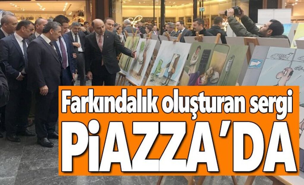 Samsun Piazza’da Organ Bağışı Karikatür Sergisi Açıldı