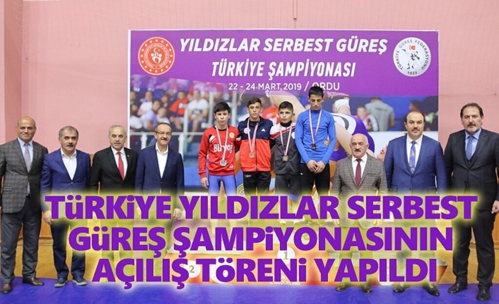 Türkiye Yıldızlar Serbest Güreş Açılış Töreni Yapıldı