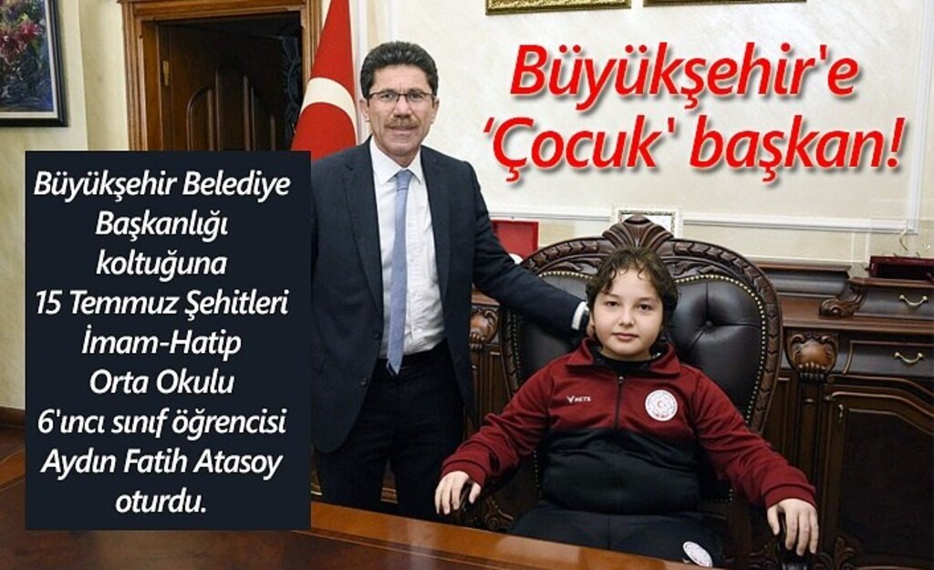 23 Nisan Bayramı'nda koltuk çocukların oldu!