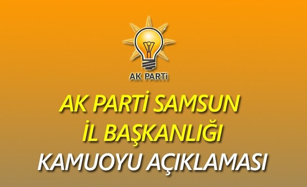 AK Parti Samsun: Hukukçuya yakışmayan bir açıklama