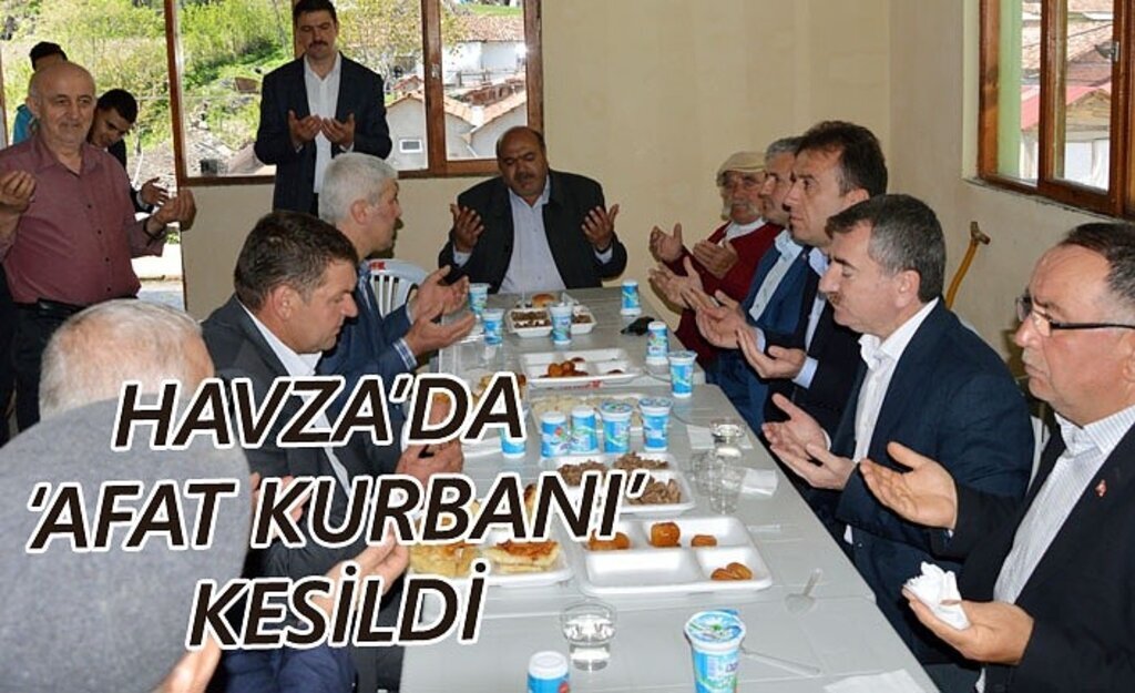 Afetlerden korunmak için 8 mahallede kurban kesildi