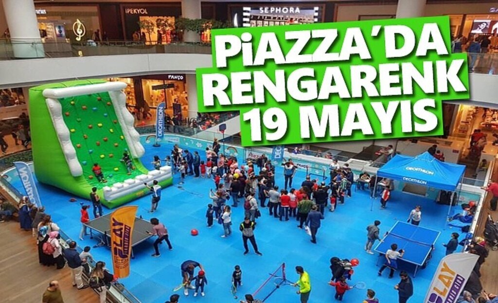 Piazza’da Rengarenk 19 Mayıs