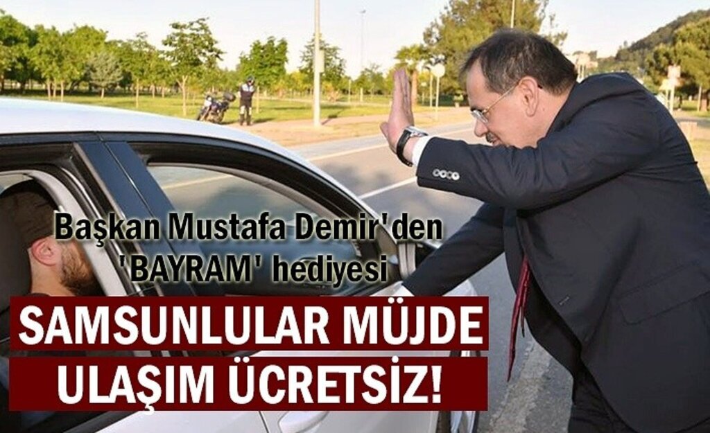 Samsun Büyükşehir Belediyesi'nden bayram da kesintisiz hizmet