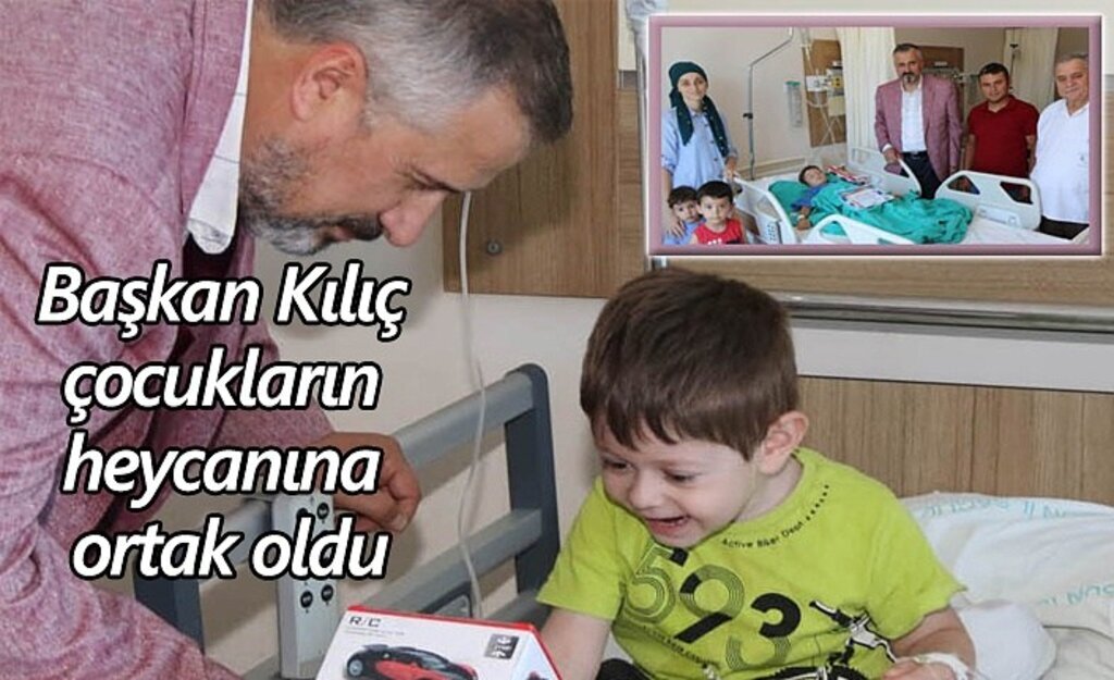 Başkan Kılıç çocukların heycanına ortak oldu