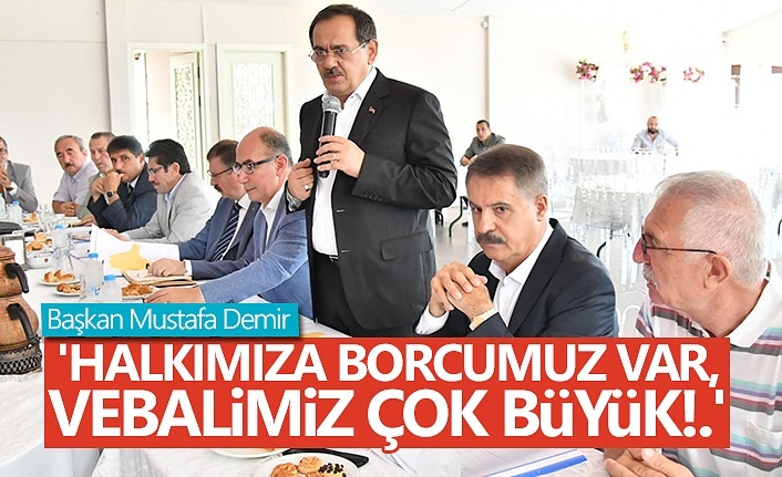 Başkan Mustafa Demir, Atakum İlçesi'nde muhtarlarla buluştu