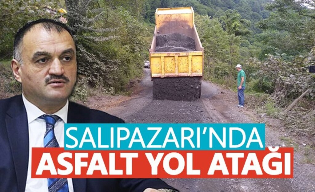 Salıpazarı'nda Asfalt Yol Atağı