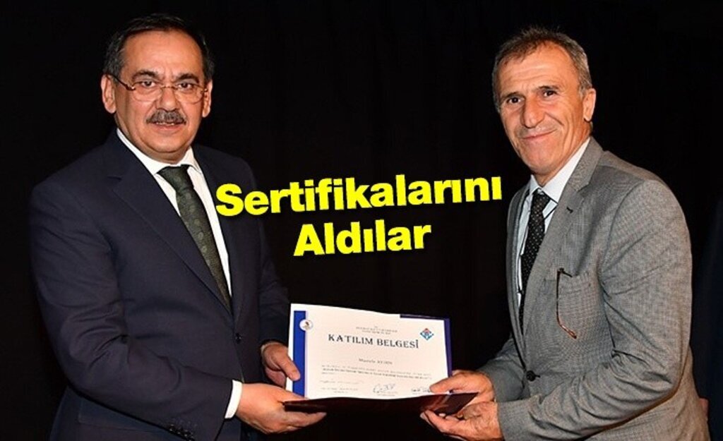 Sertifikalarını Aldılar
