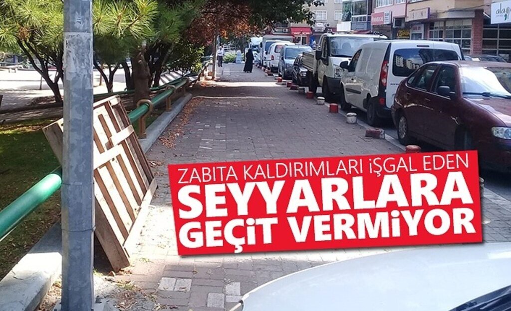 Zabıta Kaldırımları İşgal Eden Seyyarlara Geçit Vermiyor