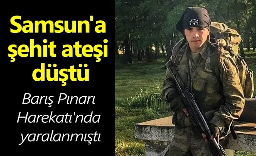 Samsun'un Bafra İlçesi'ne şehit ateşi düştü