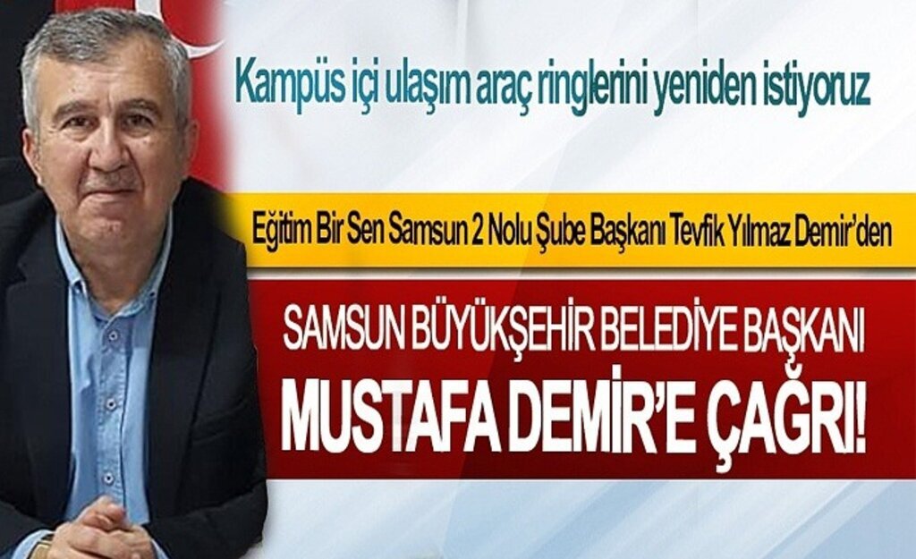 Başkan Demir: Kampüs içi ulaşım araç ringlerini yeniden istiyoruz