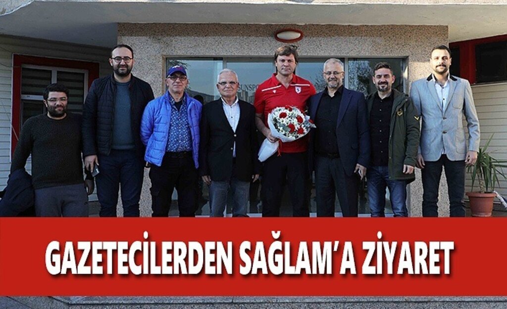 Gazetecilerden Ertuğrul Sağlam'a Ziyaret