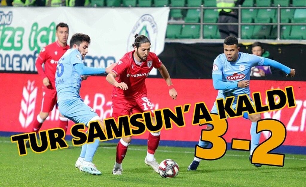 Kupada tur Samsun'a kaldı