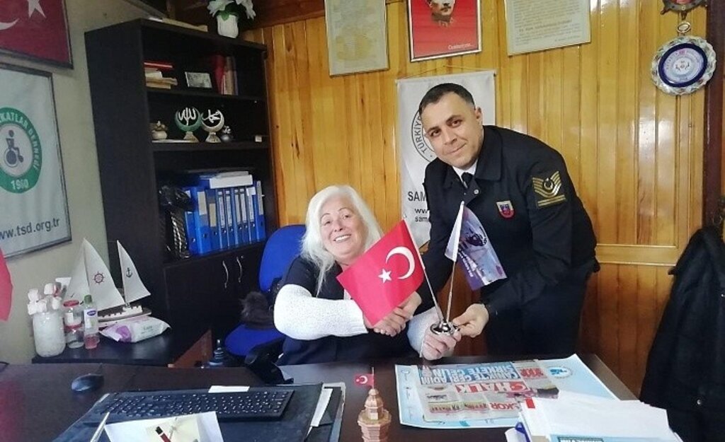 Salıpazarı ilçe Jandarma'dan Sakatlar Derneği'ne ziyaret