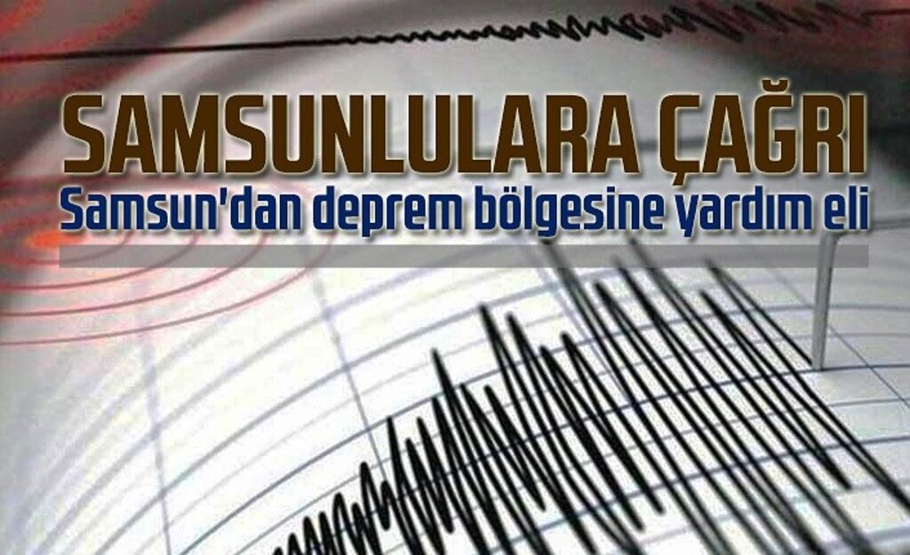Samsun'dan deprem bölgesine yardım eli