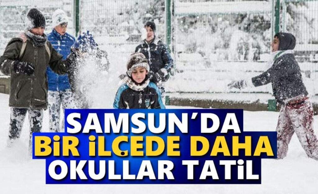 Samsun'da Kar Tatili Yapan Bir ilçede Terme Oldu