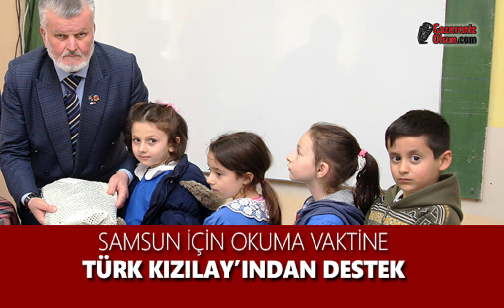 Samsun İçin Okuma Vakti'ne Türk Kızılay'ından Destek