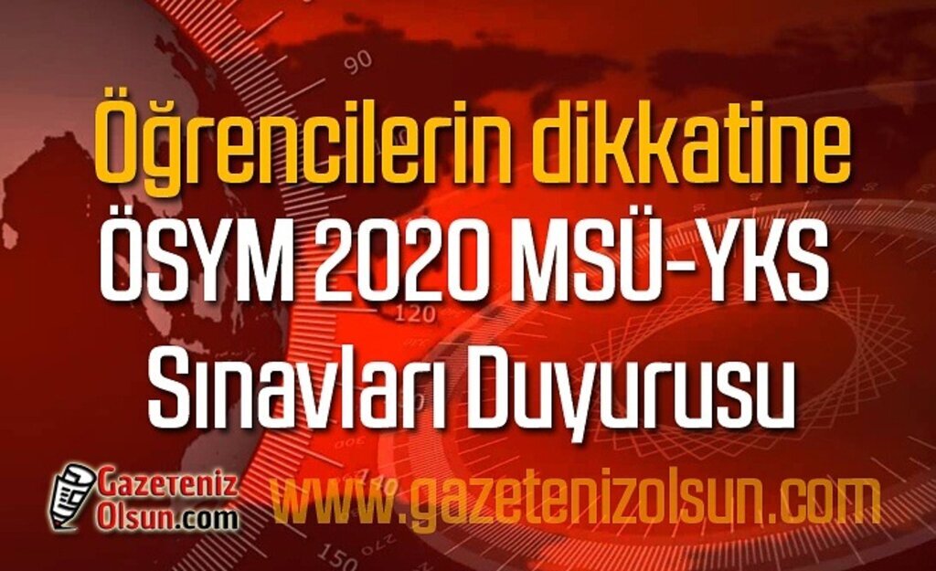 2020 MSÜ Askeri Öğrenci Aday Belirleme Sınavı'na gireceklerin dikkatine!