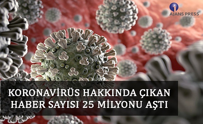 Koronavirus hakkında çıkan haber sayısı 25 milyonu aştı