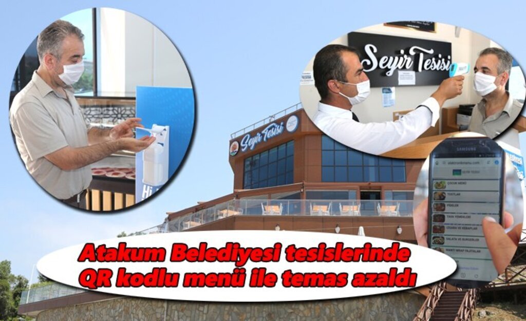 Atakum Belediyesi’nin restoran ve kafelerinde QR menü dönemi